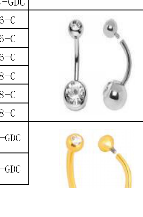 Press-Fit CZ Titanium Navel Ring [GZN TB-0046]