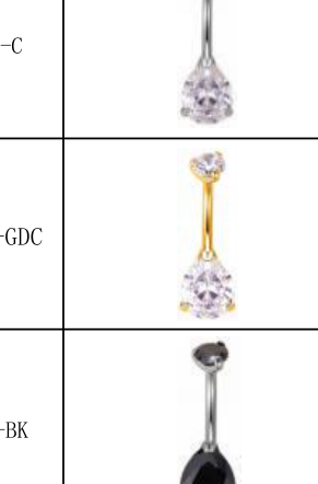 Triangle CZ Titanium Navel Ring [GZN TB-0381]