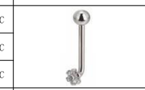 Opal and CZ Disc Titanium Curved Barbell [GZN TB-1278]