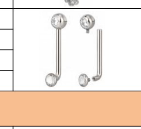 CZ Gem Ball Titanium Curved Barbell [GZN TB-1336]