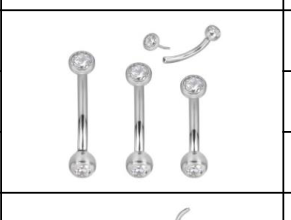 Titanium Threadless CZ Barbell [GZN TB-2233]