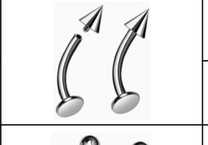 Titanium Curved Labret with Spike [GZN TB-2345]