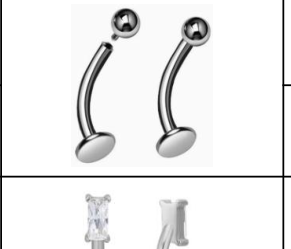 Titanium Curved Labret with Ball [GZN TB-2346]