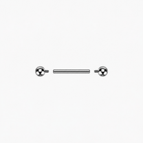 16G Internally Threaded Titanium Straight Barbell