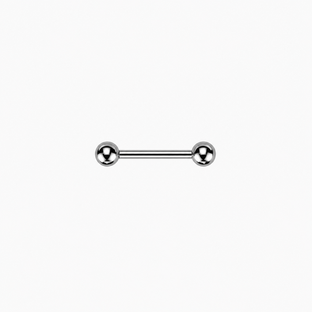 0G Internally Threaded Titanium Straight Barbell